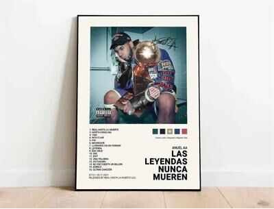 Inspire Essentials Nordic Rap Music Poster Canvas Latin Artist Wall Art Room Decor 2 11.81 X 15.75 In