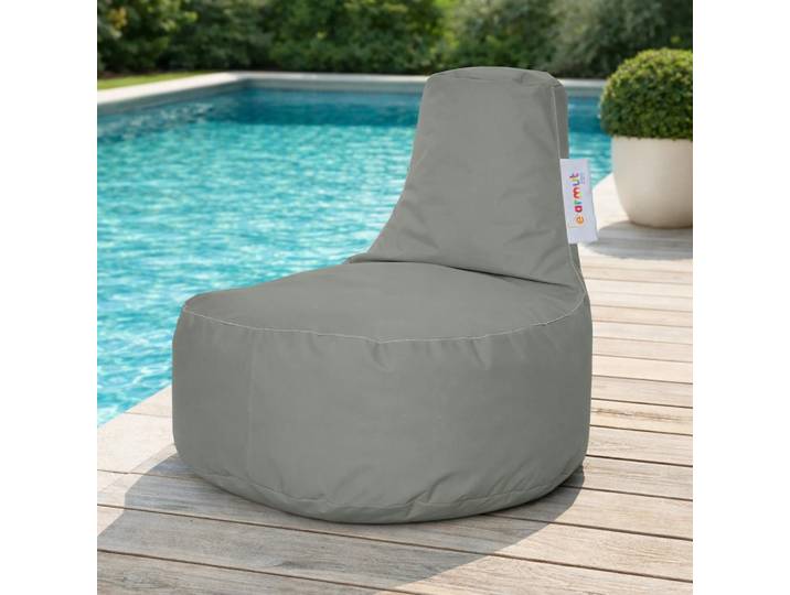 Pouf de jardin imperméable avec poches ARTA - Gris
