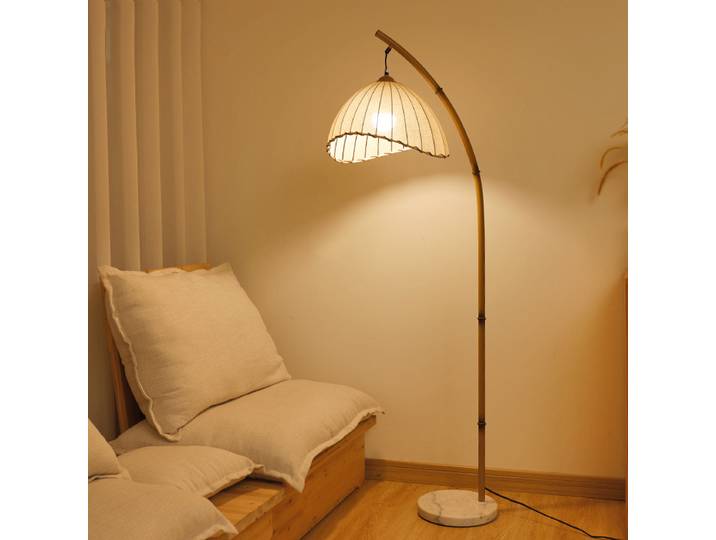 Style japonais silencieux vent lanterne Type lampadaire LED pour lecture éclairage atmosphère décoration salon