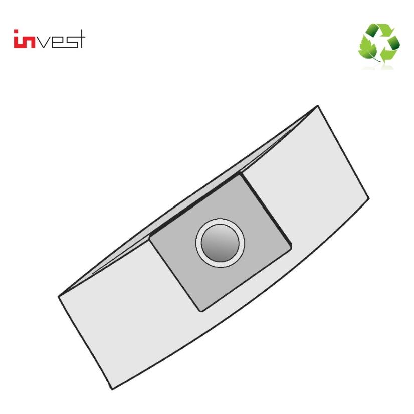 Invest Eco Paper Vacuum Cleaner bags AEG / DE LONGHI / ELECTROLUX / HYUNDAI / PHILIPS (5pcs.) (5x) (46600763)