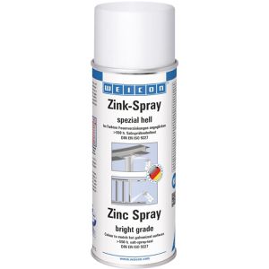 WEICON Korrosionsschutz Zink-Spray spezial hell, Langzeitschutz, grau ähnl. Feuerverzinkung , 400ml