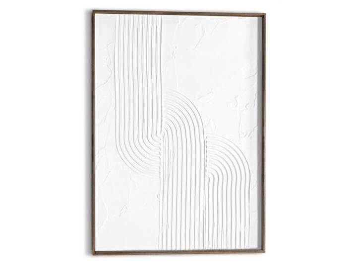 REINDERS Nussbaumfarbe, Reliefmuster, Wohnzimmer, MDF, 70 x 50