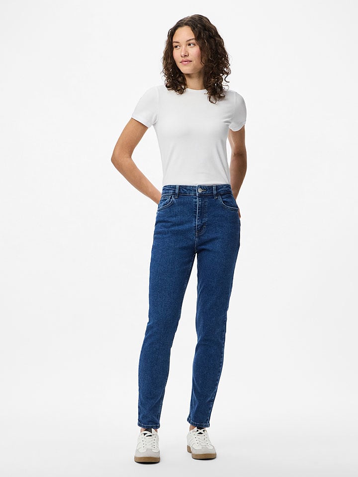 Pieces Jeans "Pcbella" - Tapered fit - in Blau - W26/L32