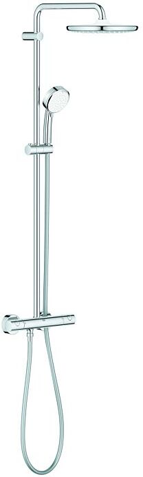 Grohe Tempesta Cosmopolitan Duschsystem 26670000 Aufputz-Thermostat, Wandmontage, chrom