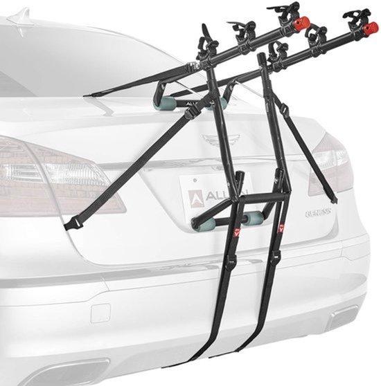 Fahrradträger Deluxe - Für 3 Fahrräder - Tragfähigkeit: 47,63 kg - Legierter Stahl - Hellgrau - Geeignet für Limousinen, Kombis und SUVs