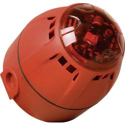 ComPro Kombi-Signalgeber LED Chiasso Razor Rot Blitzlicht, Dauerton 12 V/DC, 24 V/DC 100 dB CH/100/AV/DR