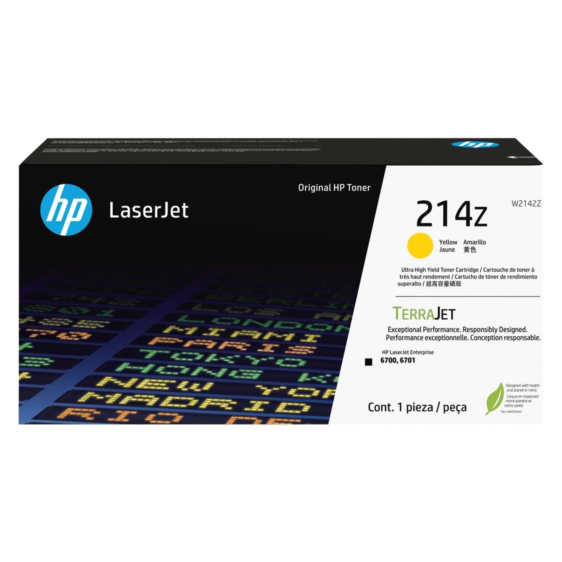 HP 214Z Toner LaserJet authentique Extra-grande capacité Jaune, 26000 pages, Magenta, 1 pièce(s) (Y) (W2142Z)