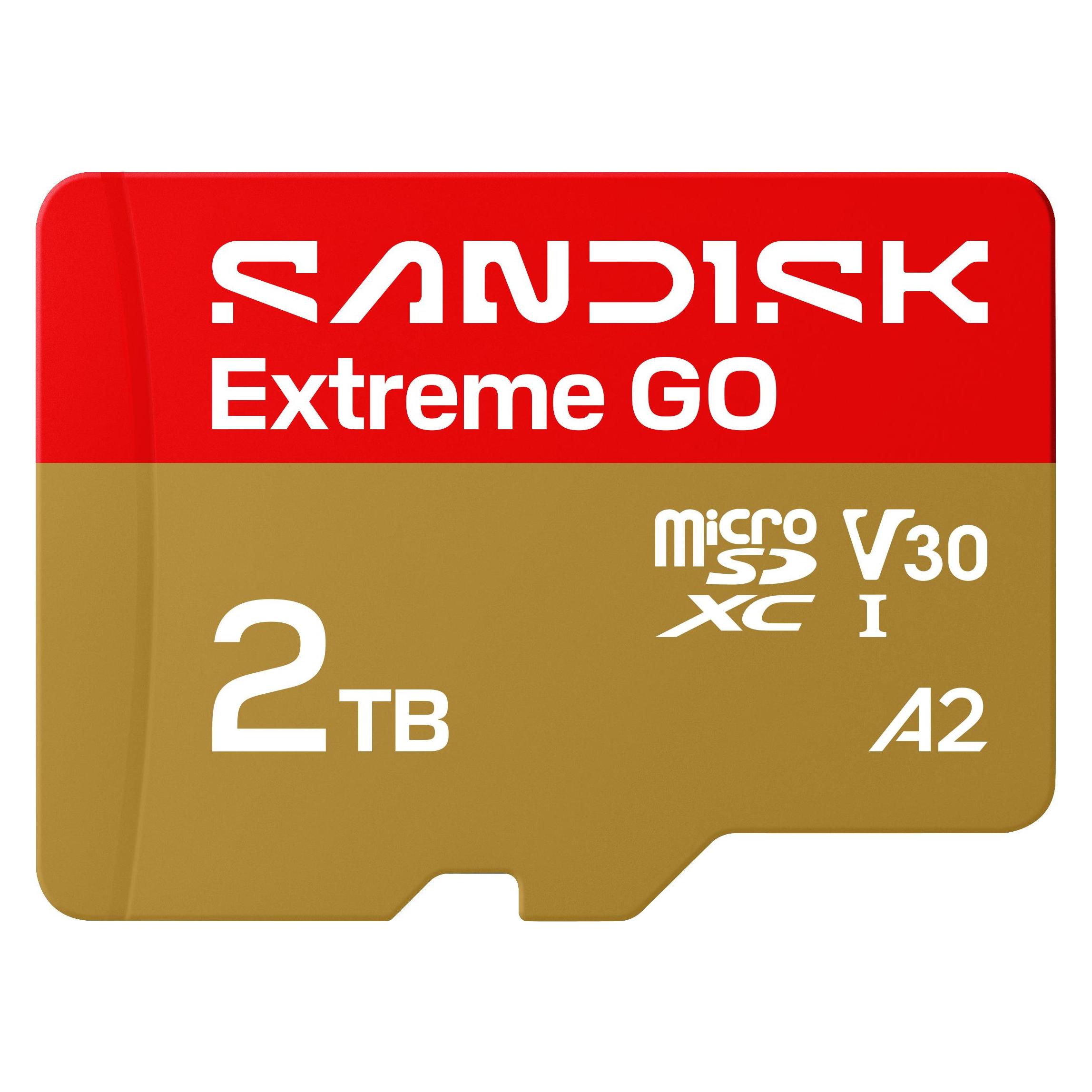 Sandisk Extreme Go (2000 GB, microSDHC, microSDXC, U3, UHS-I) (SDSQXGN-2T00-GN6MN)