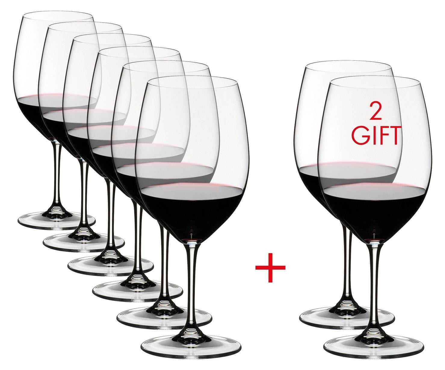 Riedel Vinum Cabernet Sauvignon Merlot wijnglas 65 cl voordelingset van 8 stuks