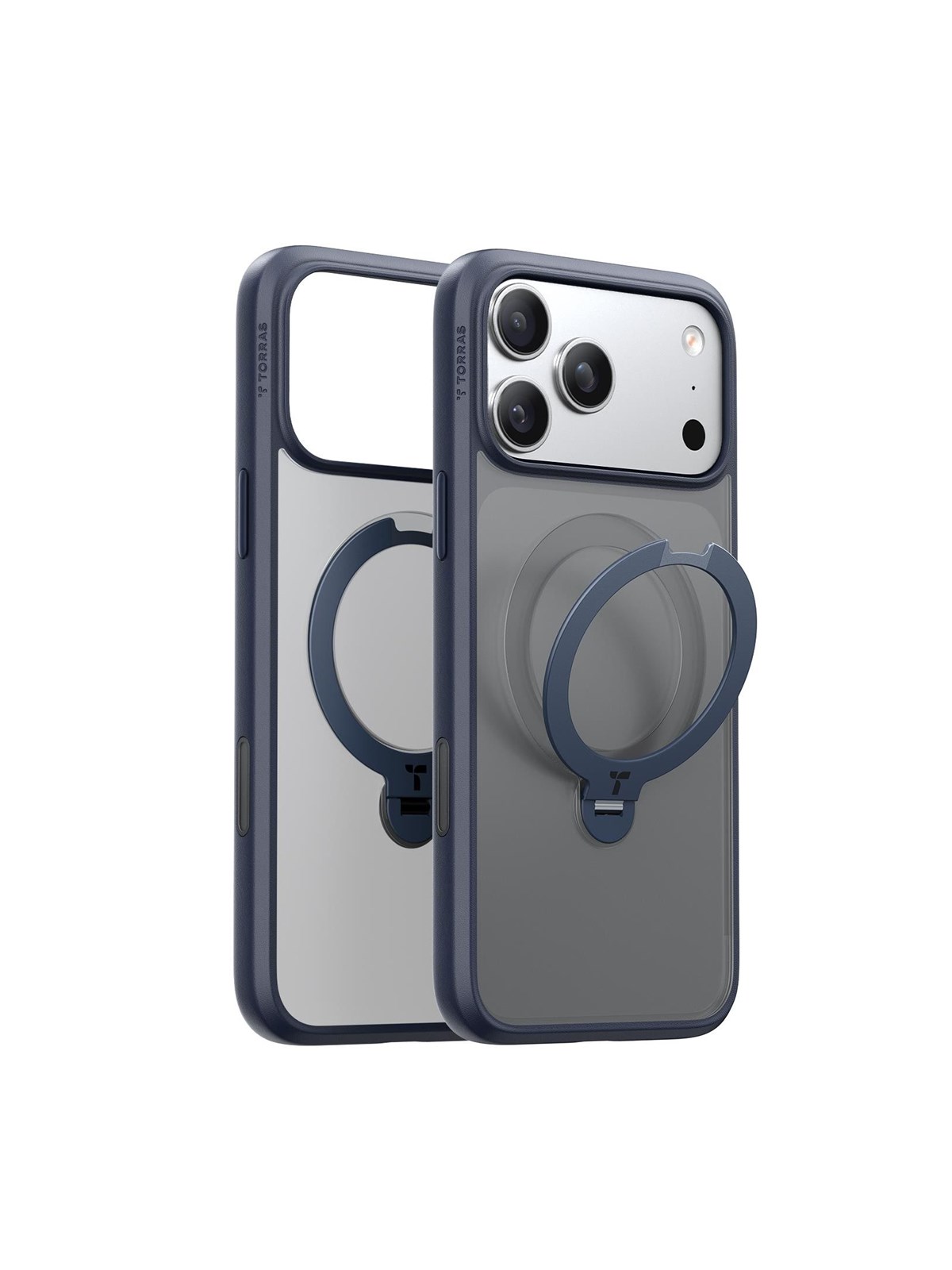 Torras Ostand Q3 Spin - midnight blue - iPhone 17 Pro Max