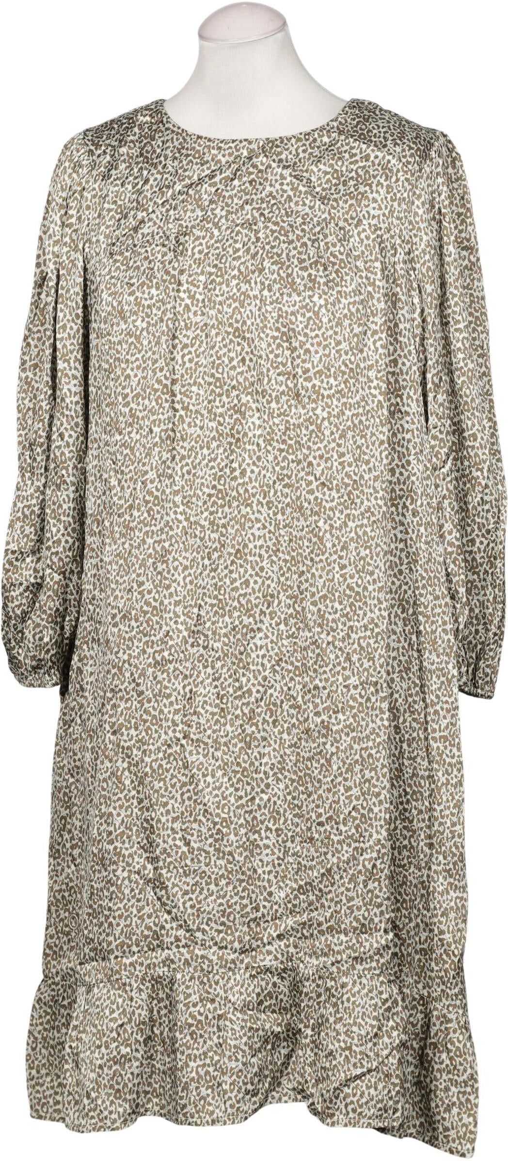 Funky Staff Damen Kleid, Beige, Gr. M, Viskose - Second Hand