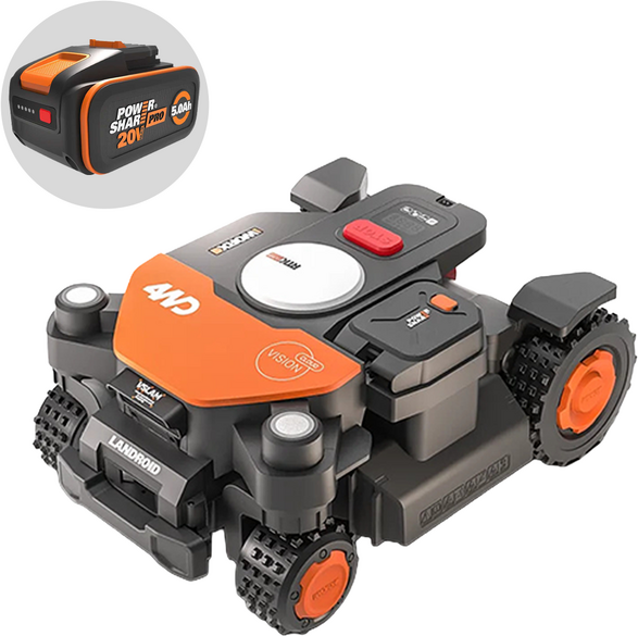 Worx Landroid Vision Cloud WR340E - Robot tondeuse 4 WD - Sans installation
