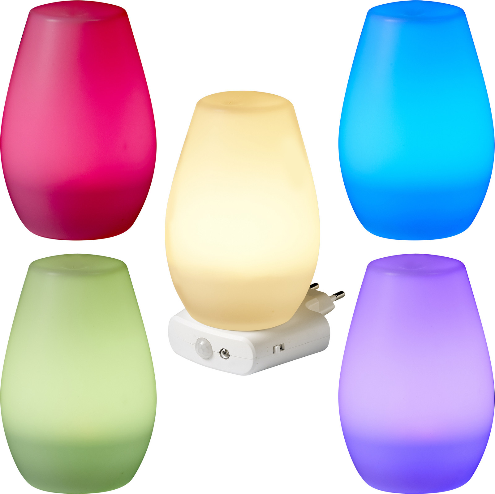 Northpoint LED Nachtlampje, Oplaadbaar, Cilinder, Wit