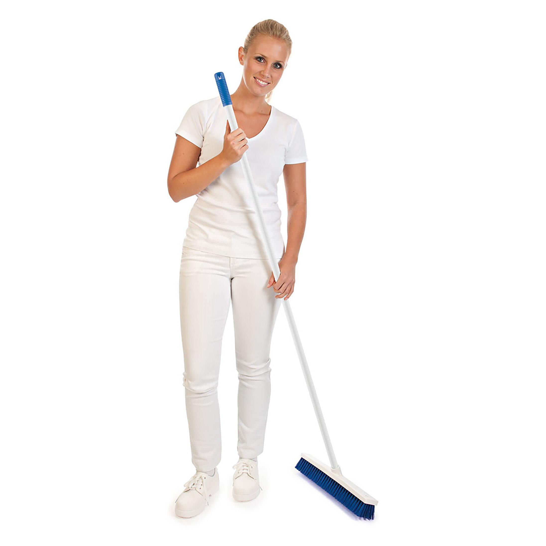franz mensch HygoClean Hygiene-Stiel, Griff blau Glasfiberstiel, 140 cm (700806)