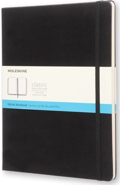 Moleskine Clas. H Notesbog   Xl   Dot.   Sort