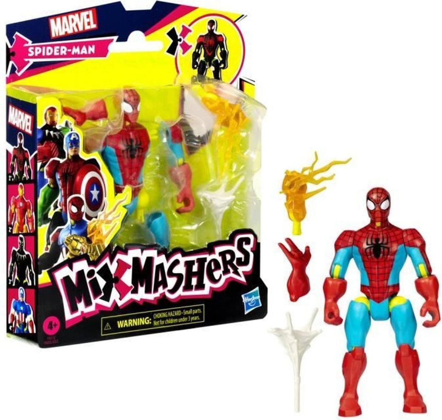 Hasbro MixMashers SpiderMan Marvel aanpasbare figuur van 12 cm