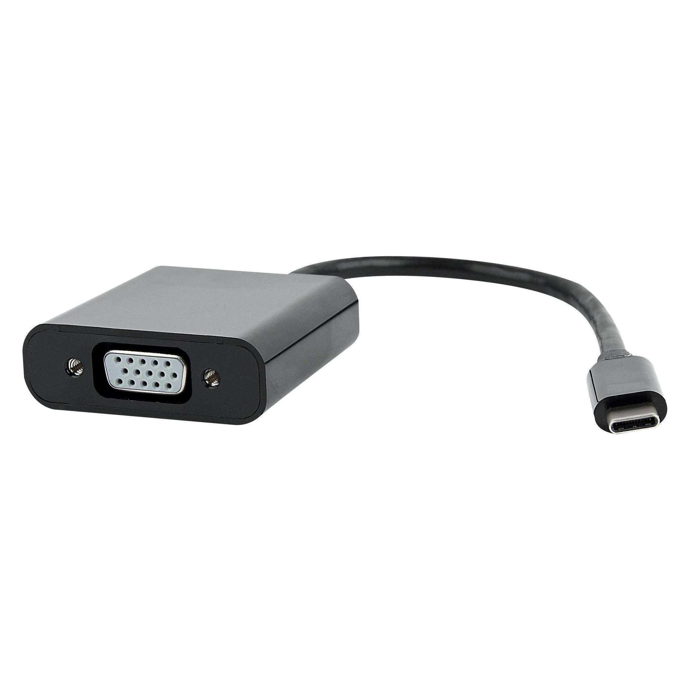 Gembird AB-CM-VGAF-01 cable gender changer USB C VGA Schwarz (VGA) (AB-CM-VGAF-01)