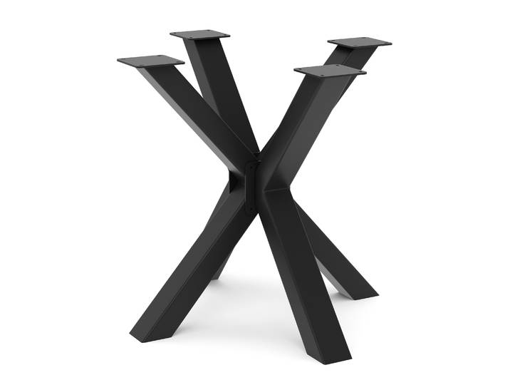 Tischgestell Stahl Spider 85 x 80 x 72 cm schwarz