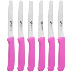 GRÄWE Tafel- Brötchenmesser / Frühstücksmesser Set pink
