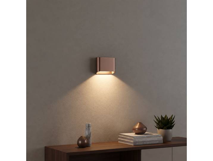 Wandlamp Diaz 1L Brons geborsteld Artdelight - WL DIAZ-1L BG