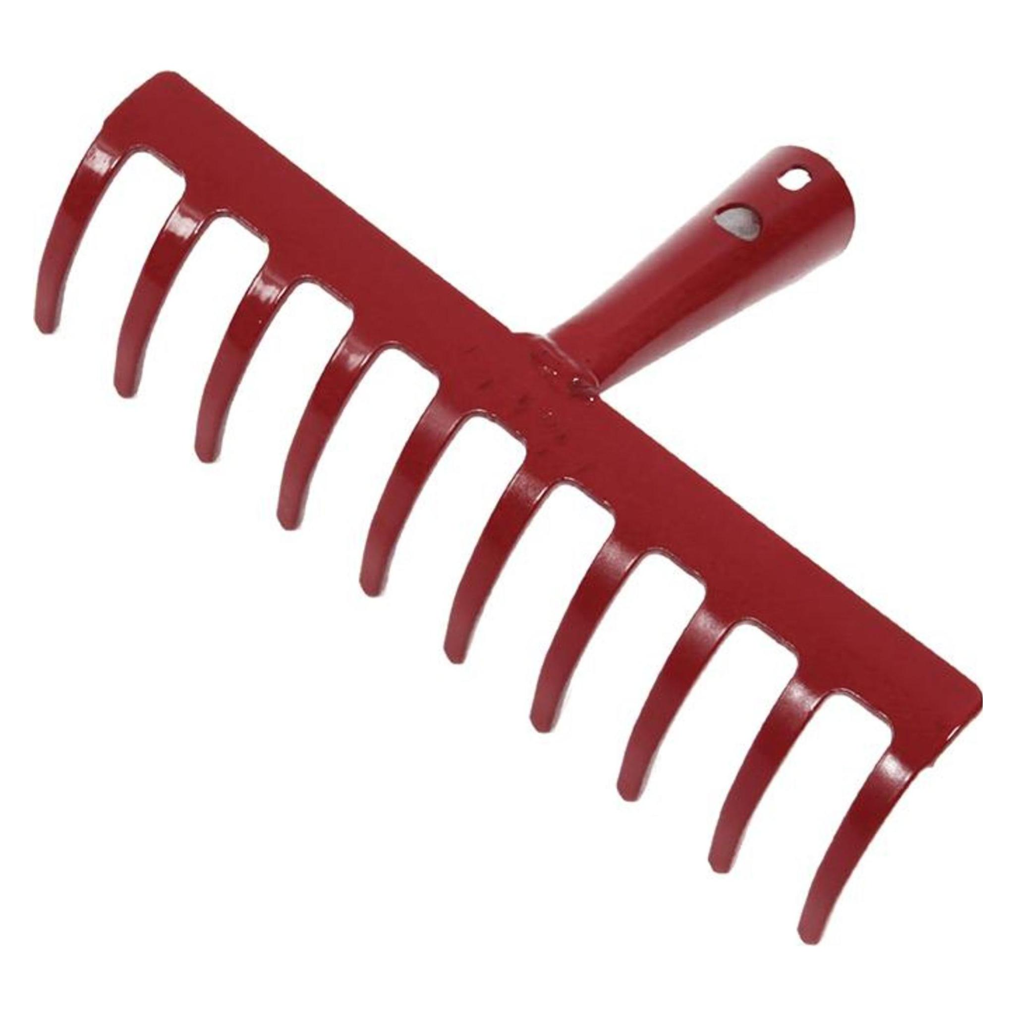 Magni Floraworld 010653 Gartenrechen Classic Ersatzblatt 10 Zinken rot (4047883001171)