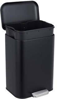 Garvee Rectangular Stainless Steel 20L Step Trash Can with Soft-Close Lid, Removable Inner Bucket