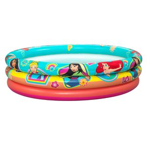 Bestway Planschbecken Disney Princess 91099, ab 2 Jahren, mit 3 Luftringen, bis 200 Liter, Ø 122 x 30 cm
