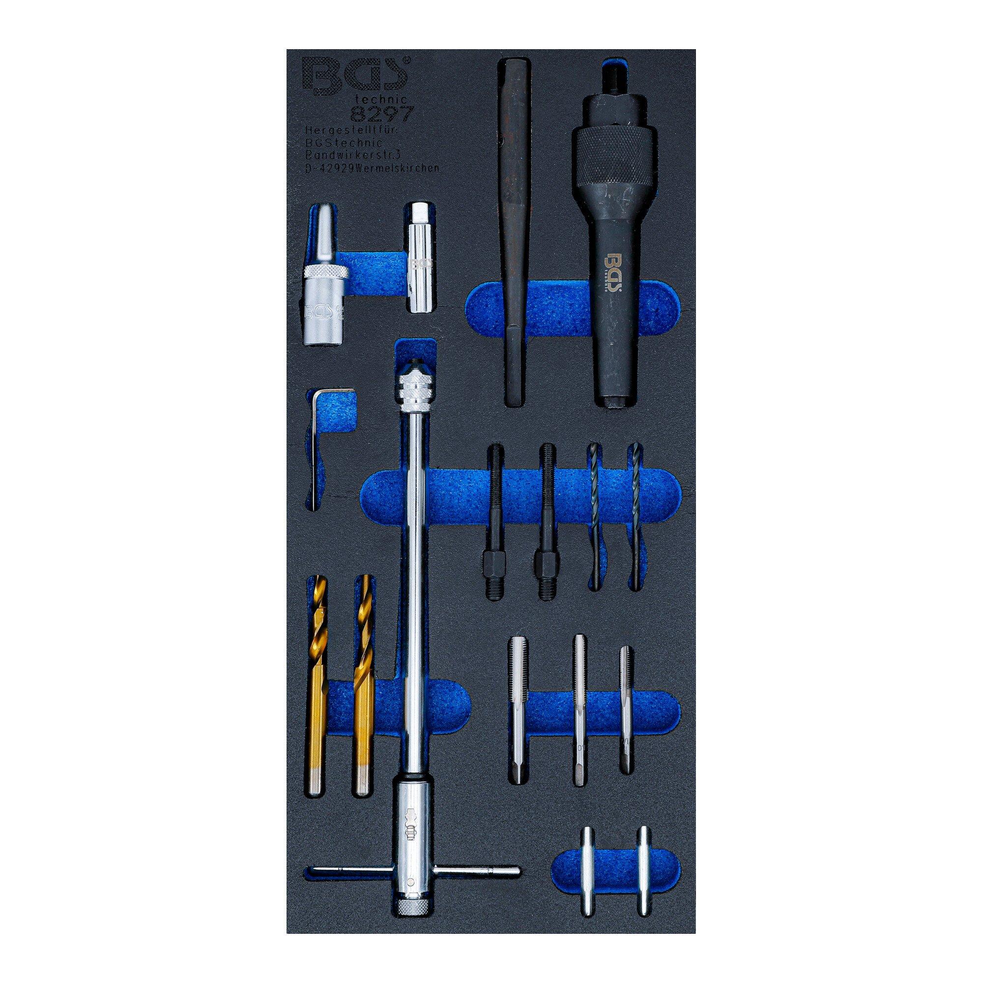 BGS Glühkerzen-Ausbau- und Gewinde-Reparatur-Satz M8, M10 17-tlg. ; BGS technic (8297)