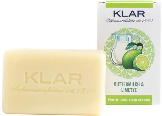 100g KLAR Buttermilch- & Limettenseife