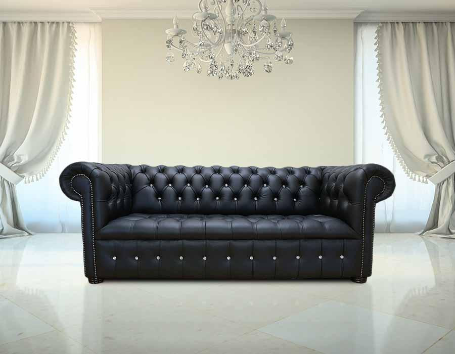 Chesterfield 3-zits bank William klassieke sofa voor de woonkamer