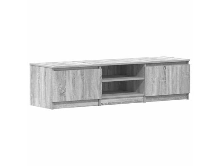Kaorsrow TV-Schrank Grau Sonoma 140x40x35,5 cm Lowboard aus Holzwerkstoff Modernes TV-Lowboard fürs Wohnzimmer mit Türen und Ablagen für Mediengeräte. Pflegeleicht und stabil konstruiert.