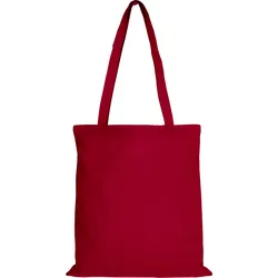 Baumwolltasche - OEKO-TEX 100 zertifiziert | mit zwei langen Henkeln | 38x42cm | Jutebeutel | Einkaufstasche | unbedruckt, dunkelrot