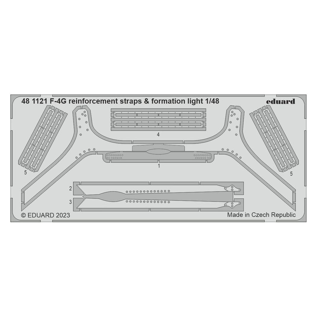 Eduard F-4G reinforcement straps & formation lights 1/48 MENG (481121)