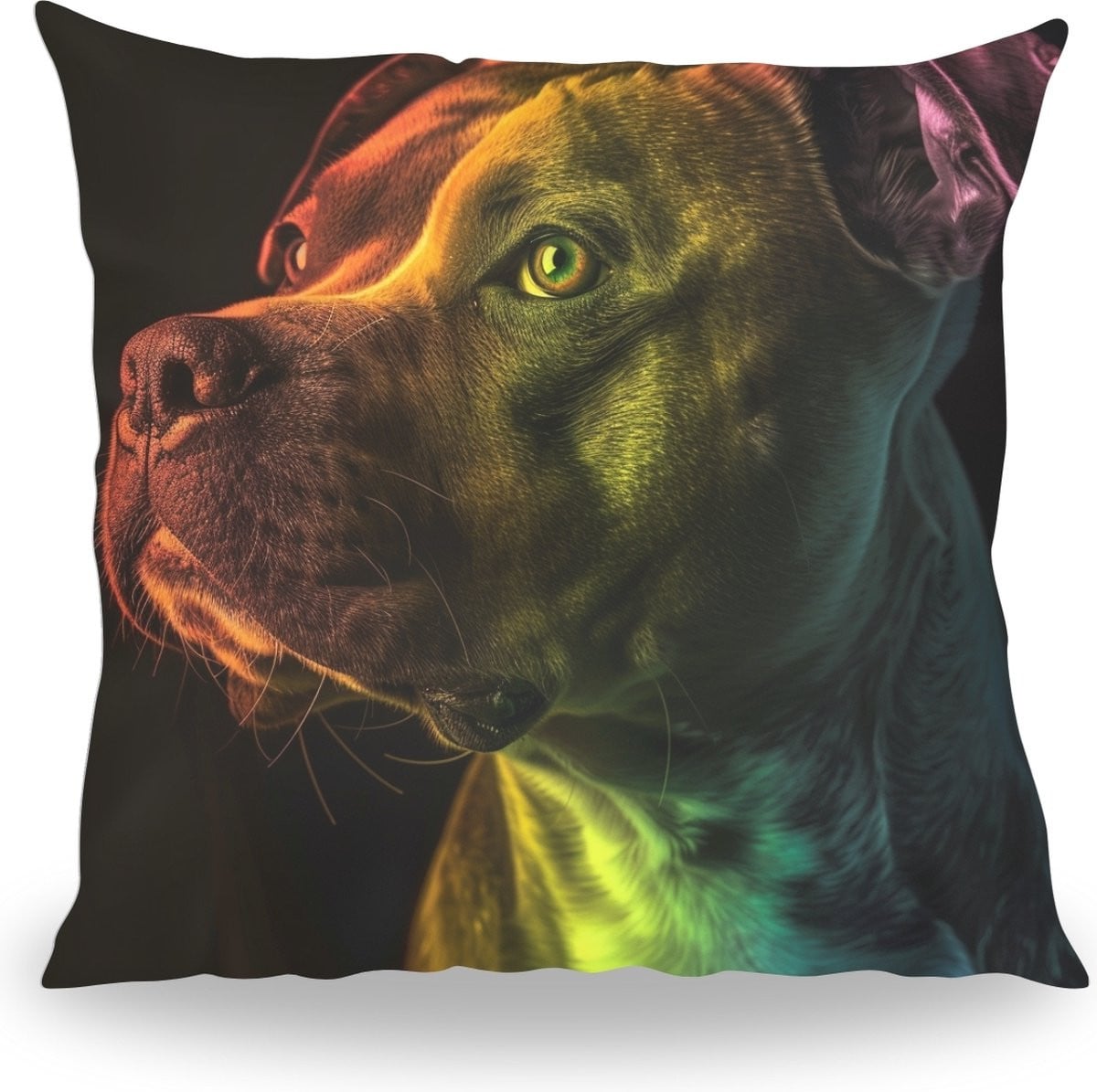 Kussen met Stafford 1 portret van uw huisdier, 40 cm, kleur: Stafford 1