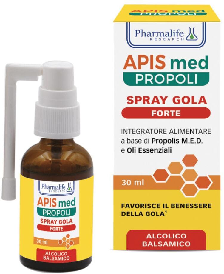 PHARMALIFE RESEARCH Srl APIS Med Propoli Spray Gola Forte, 30 ml