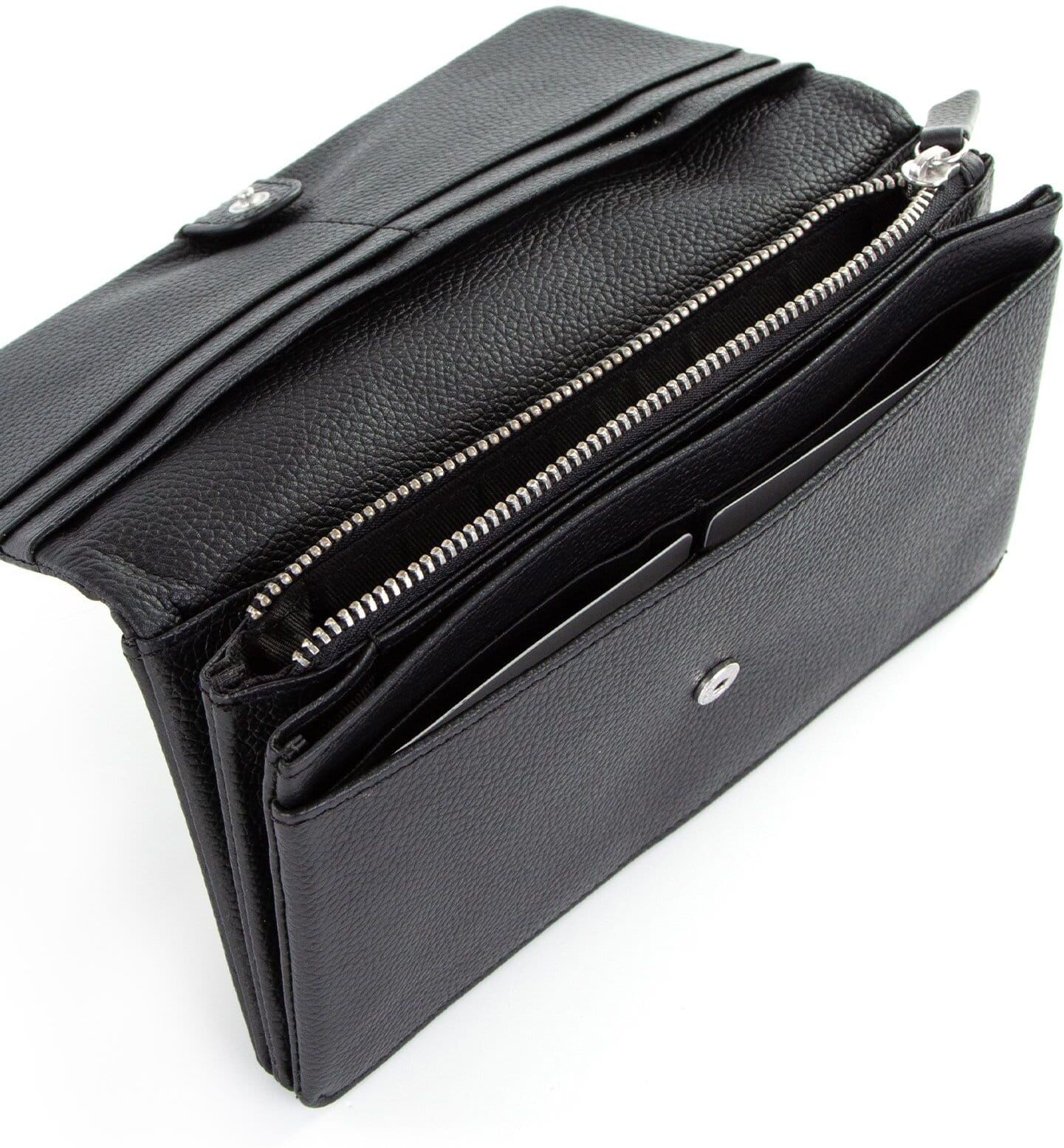 Geldbörse TAMARIS "Geldbörse TAS Amanda", Herren, schwarz (schwarz 100), Obermaterial: 100% Rindsleder Leather cow., Kleinlederwaren Geldbörse