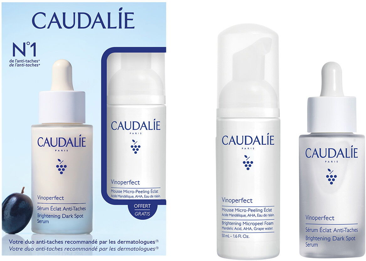 80ml CAUDALIE Vinoperfect Set (Schaum 50ml + Serum 30ml)