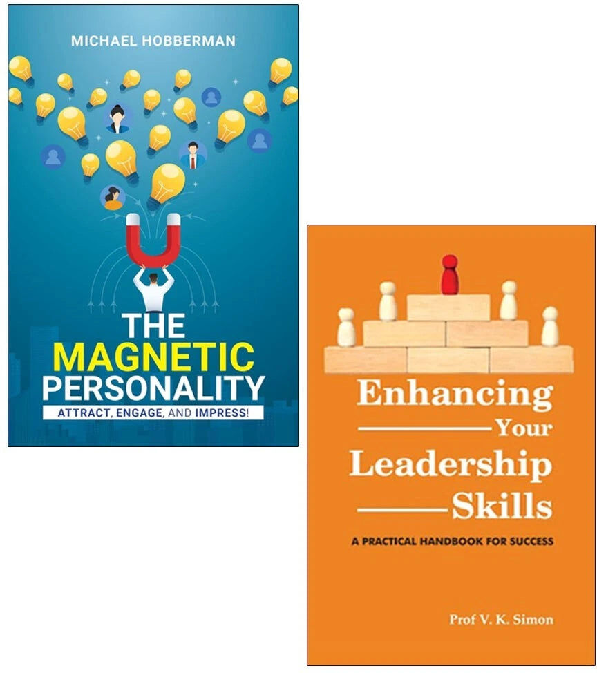 Rupa Publications India The Magnetic Personality & Enhancing Your Leadership Skills 2 Books Collection Set by Michael Hobberman & Prof. V.K. Simon - Paperback - Leadership