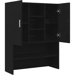 vidaXL Liara, Waschmaschinenschrank, Schwarz