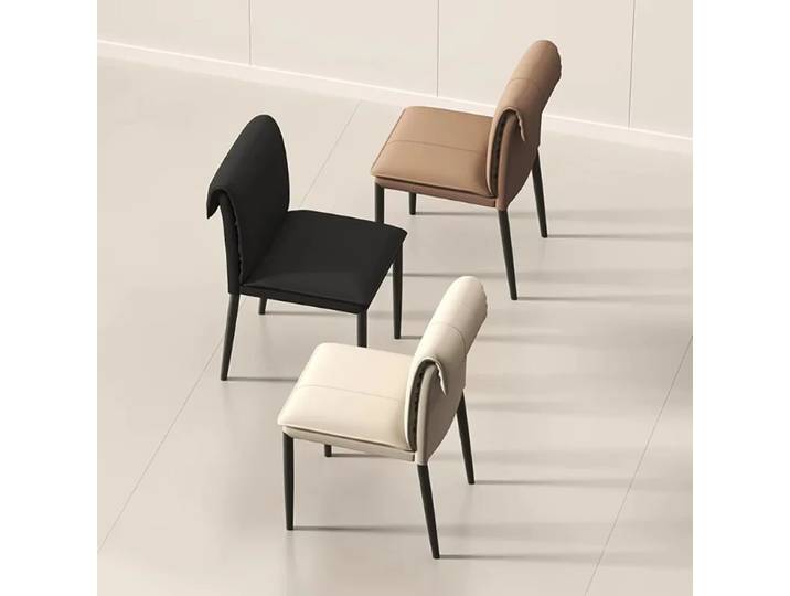 Ensemble de 2 chaises de salle à manger, esthétique moderne, chaises de salle à manger confortables personnalisées, chaises tendance nordiques, meubles de salle à manger