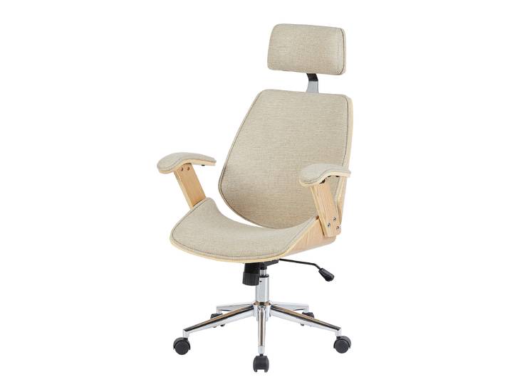 Bürodrehstuhl Viiki III 66 x 113 x 71cm Braun/Beige/Beige