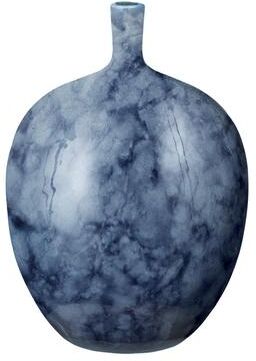 Atlas Lighting and Home Atlas Midnight Marble Earthenware Vase