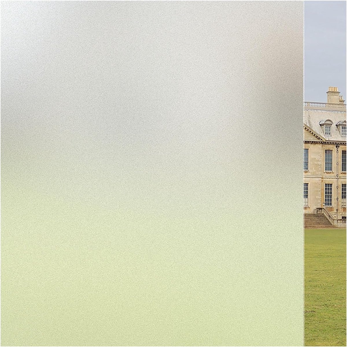 Matwitte privacy raamfolie met statische hechting - 100 x 500 cm