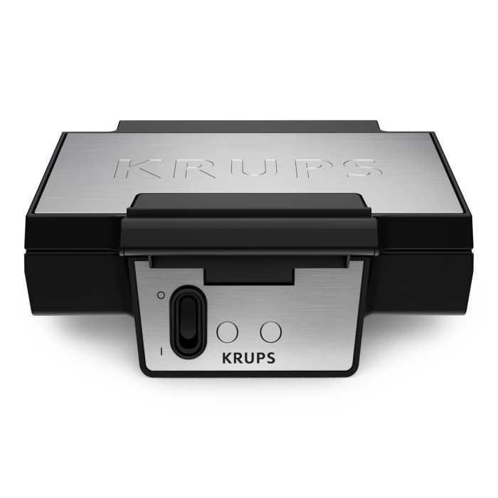Krups FDK261 Waffeleisen Professional Edelstahl Schwarz