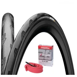 CONTINENTAL Reifen Bundle Grand Prix 5000 28" | Vittoria Schlauch Late