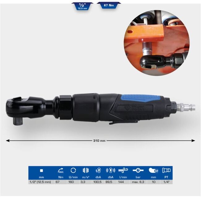 Brilliant Tools Cliquet pneumatique 1/2