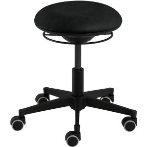 Mayer Fitness-Hocker 1353 03 30572, Kunstleder, brilliantschwarz