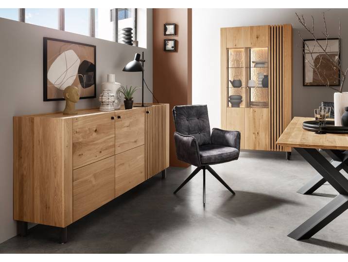 Sideboard Biarritz in Wildeiche massiv – Montierte Lieferung – 3%-Vorkasse-Rabatt