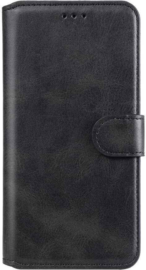 INCOVER Samsung Galaxy A52s (5G) / A52 (4G / 5G) Blankt Læder Cover m. Kortholder & Ståfunktion - Sort