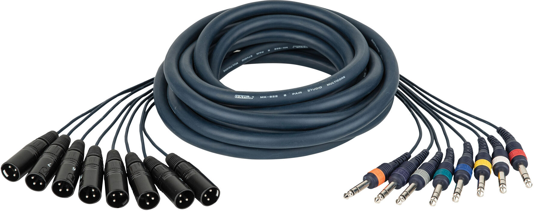 DAP Audio Fl68 – 8 Xlr/m 3p Auf 8 Klinkenbuchsen, Stereo, 6 M